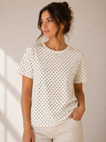 T-shirt Pois Noir