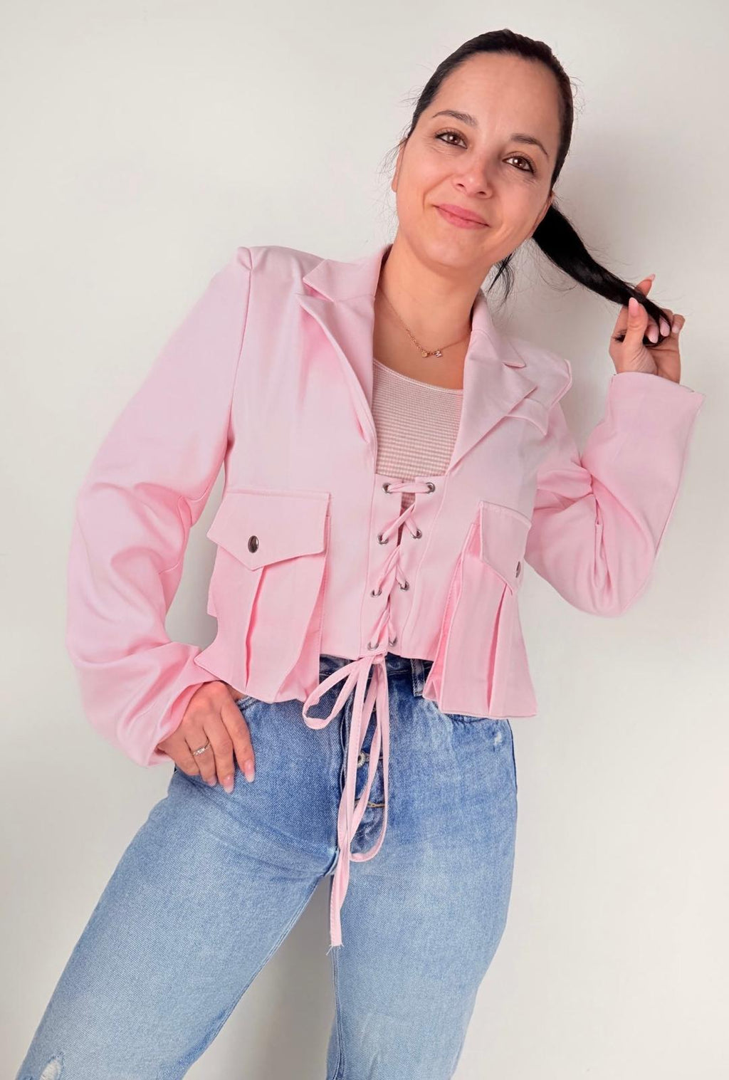 Giacca Lace-Up