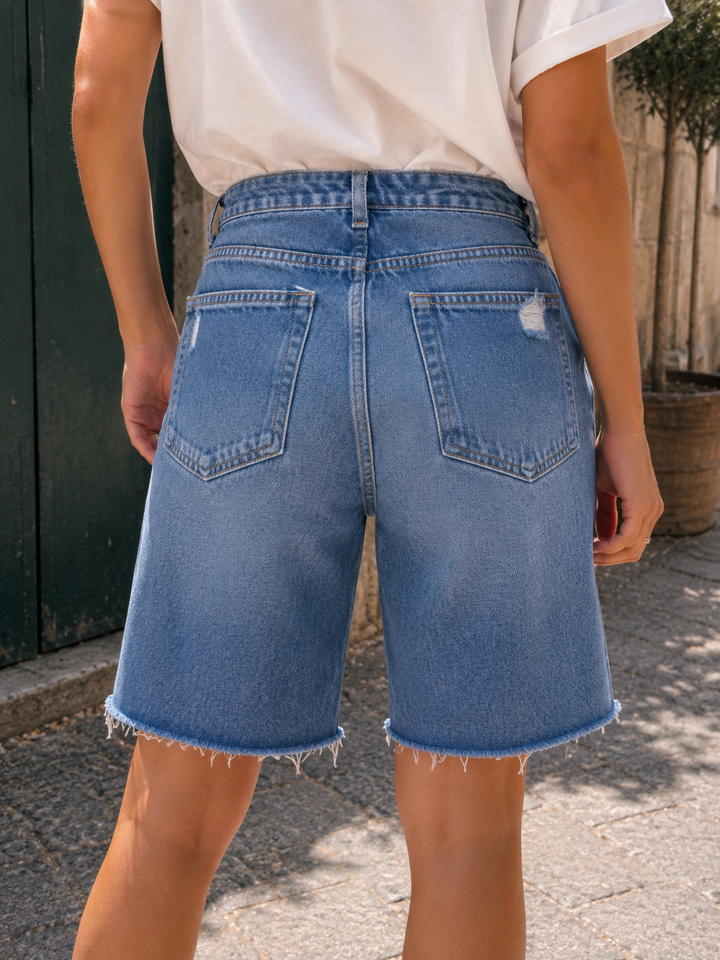 Bermuda Denim Easy Fit