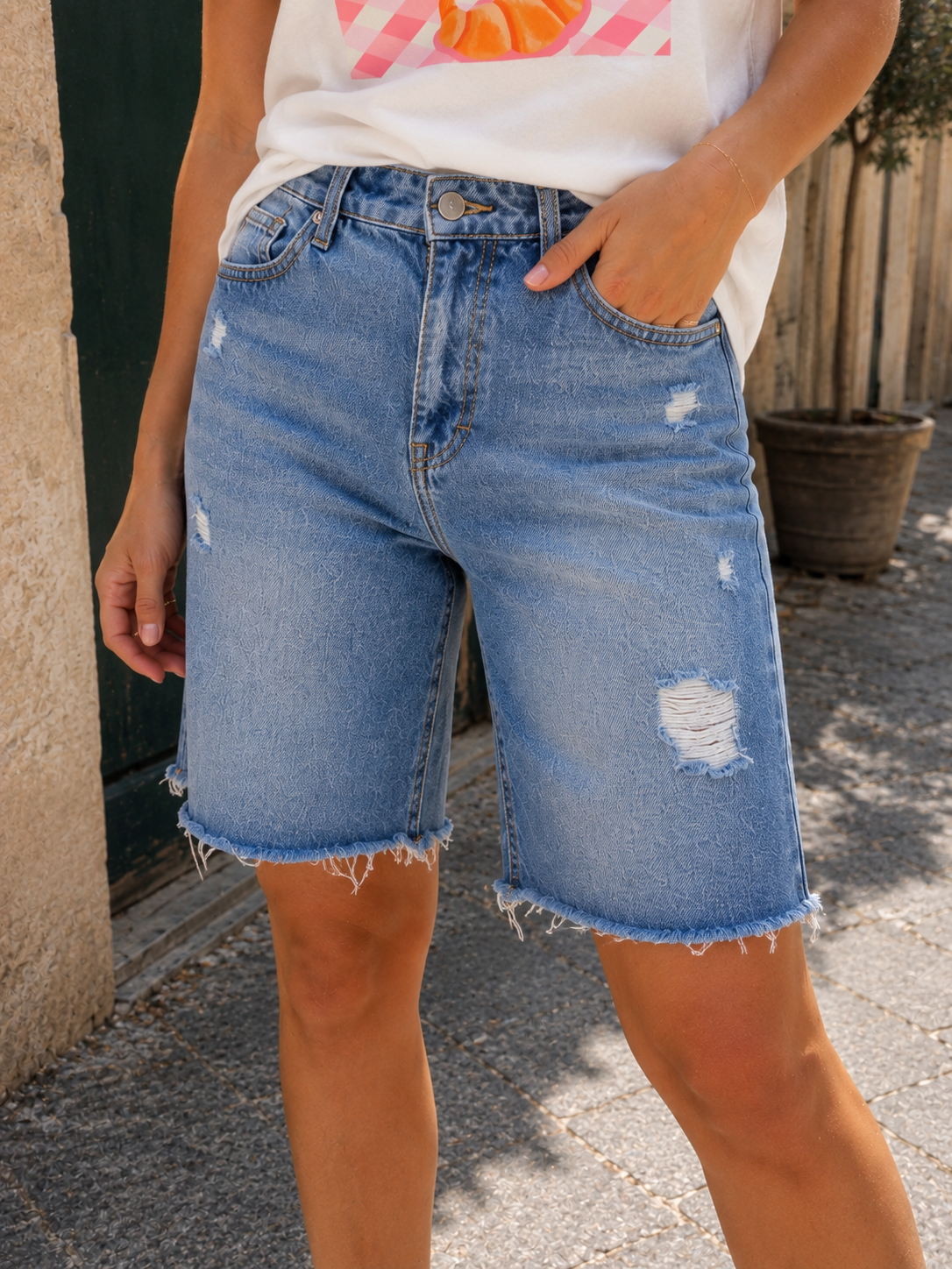 Bermuda Denim Easy Fit