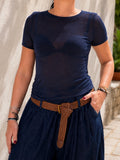 Maglia misto seta