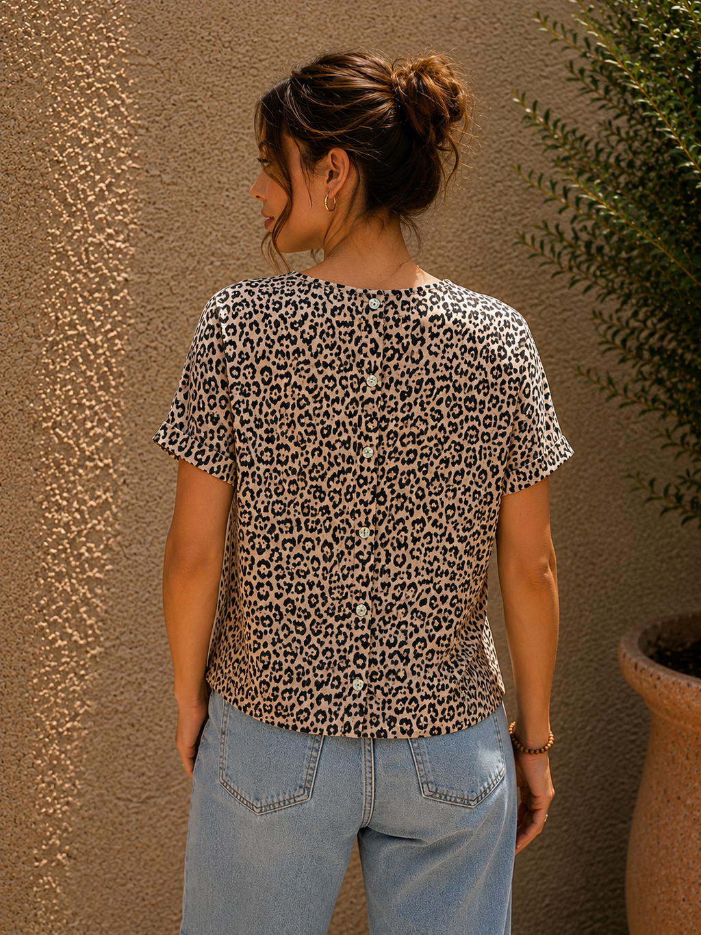T-shirt Leopard